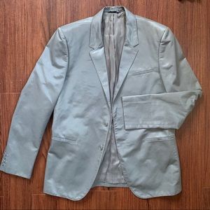 CALVIN KLEIN COLLECTION Men’s Slim fit Silver Blazer
